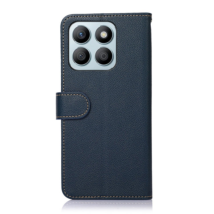 For Honor X8b KHAZNEH Litchi Texture Leather RFID Phone Case(Blue)