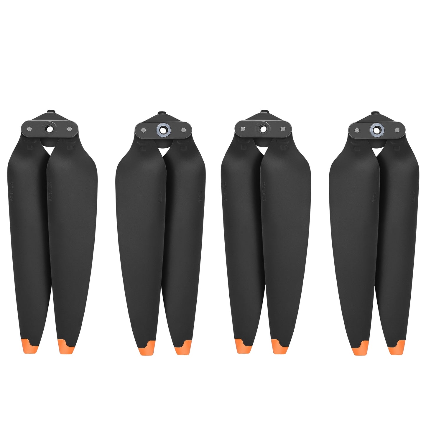 For DJI Air 3 8747F Low Noise Quick-release Propellers, Style:2 Pairs Orange Tip