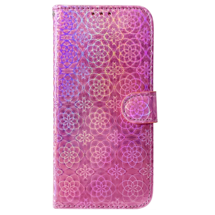 For Honor X5 Plus / Play 40C Colorful Magnetic Buckle Leather Phone Case(Pink)