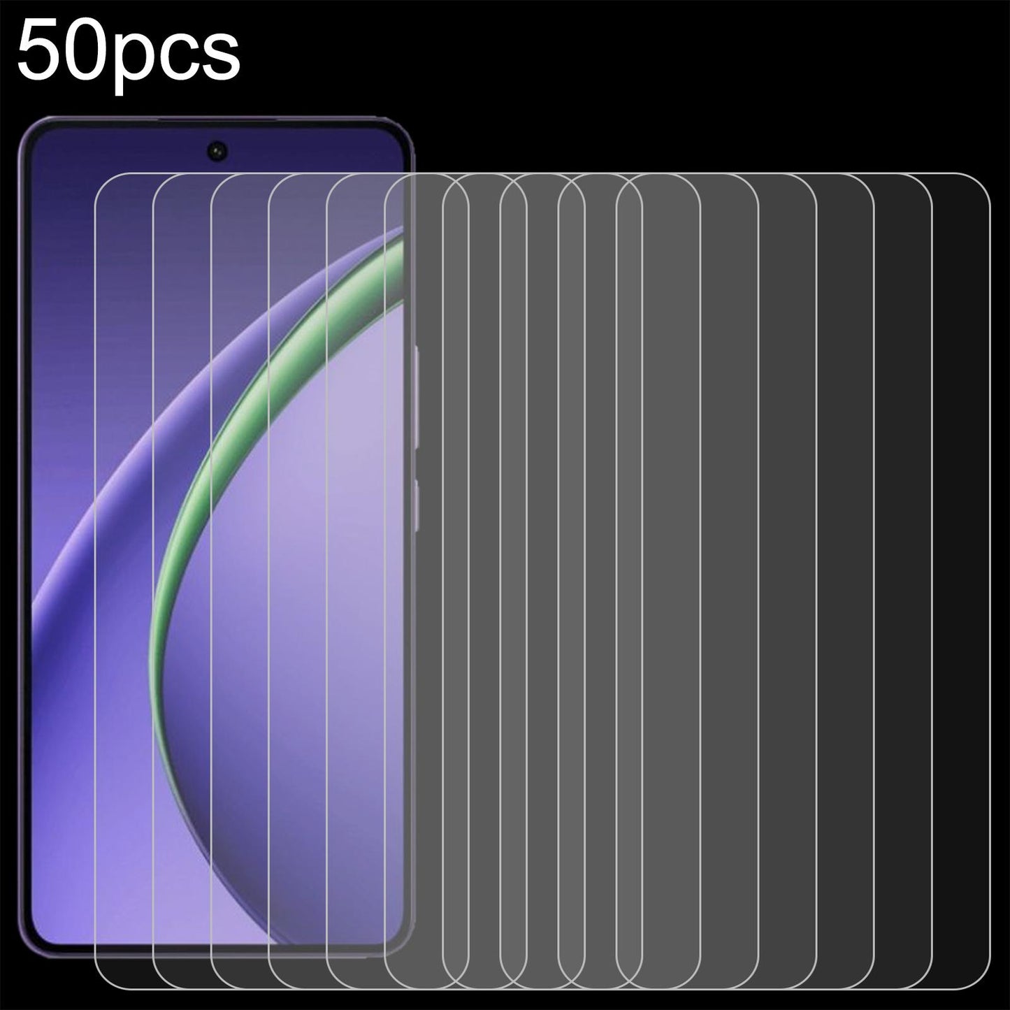 For OPPO K13 Turbo Pro 5G 50pcs 0.26mm 9H 2.5D Tempered Glass Film