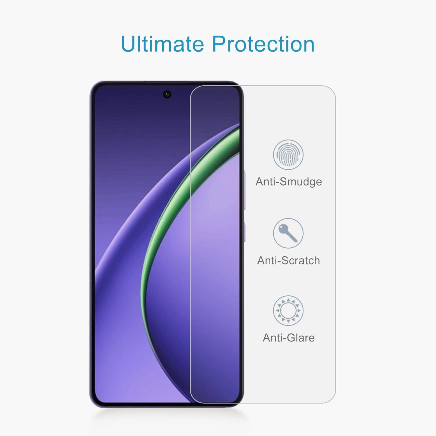 For OPPO K13 Turbo Pro 5G 50pcs 0.26mm 9H 2.5D Tempered Glass Film