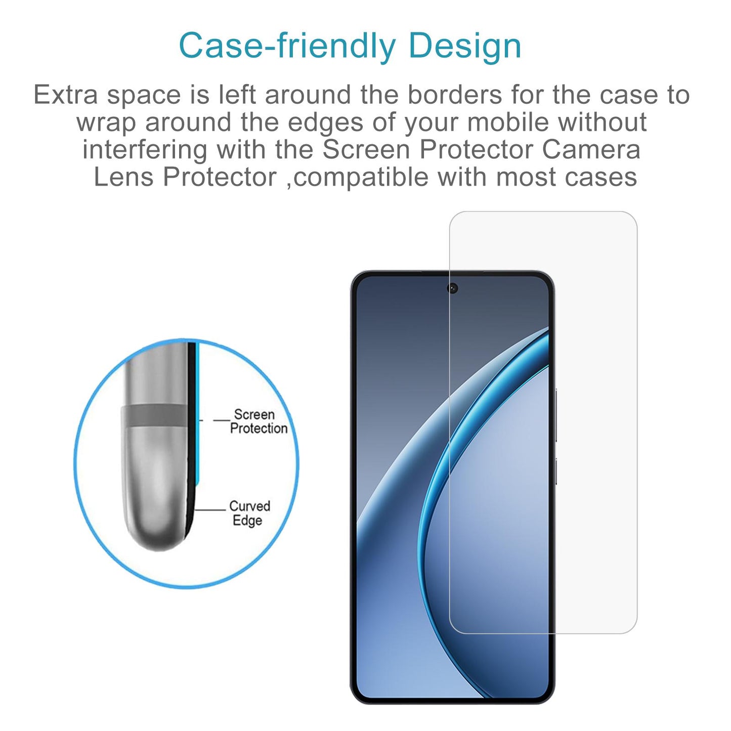 For OPPO K13 Turbo 5G 50pcs 0.26mm 9H 2.5D Tempered Glass Film