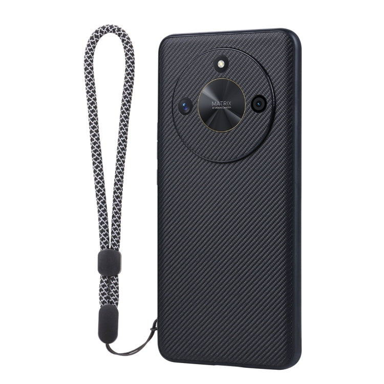 For Honor X50 ViLi TC Series Kevlar Carbon Fiber Texture Phone Case(Black)