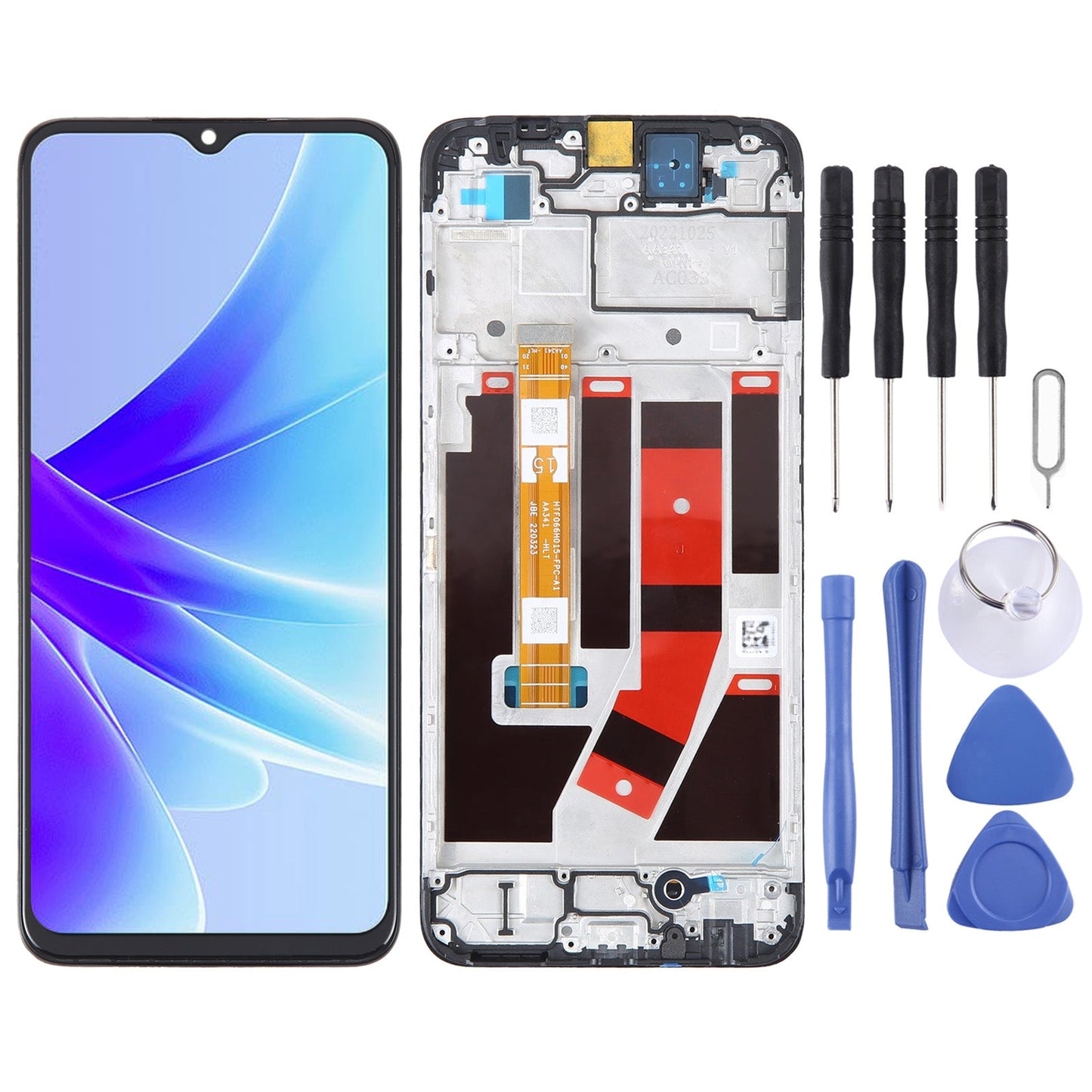 For OPPO A57s OEM LCD Screen Digitizer Full Assembly with Frame