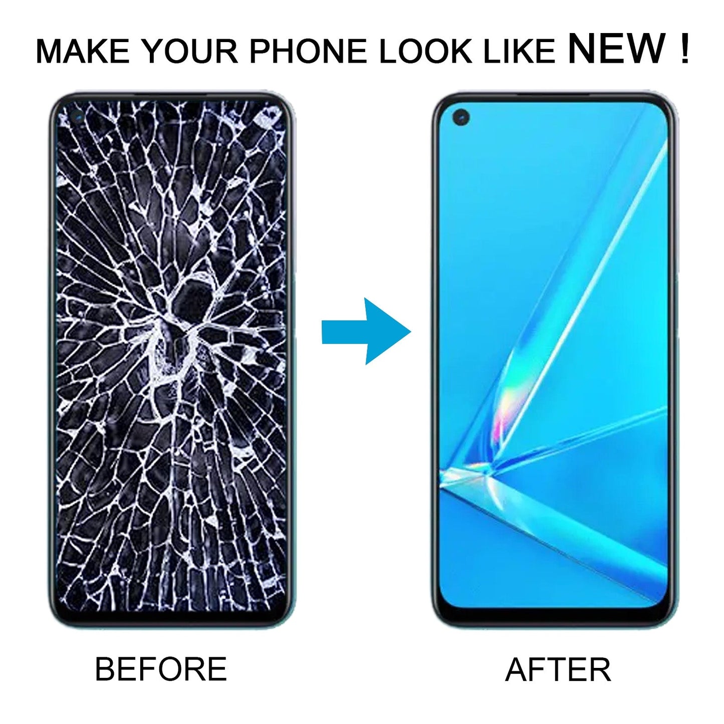 For OPPO A92 4G OEM LCD Screen Digitizer Full Assembly with Frame