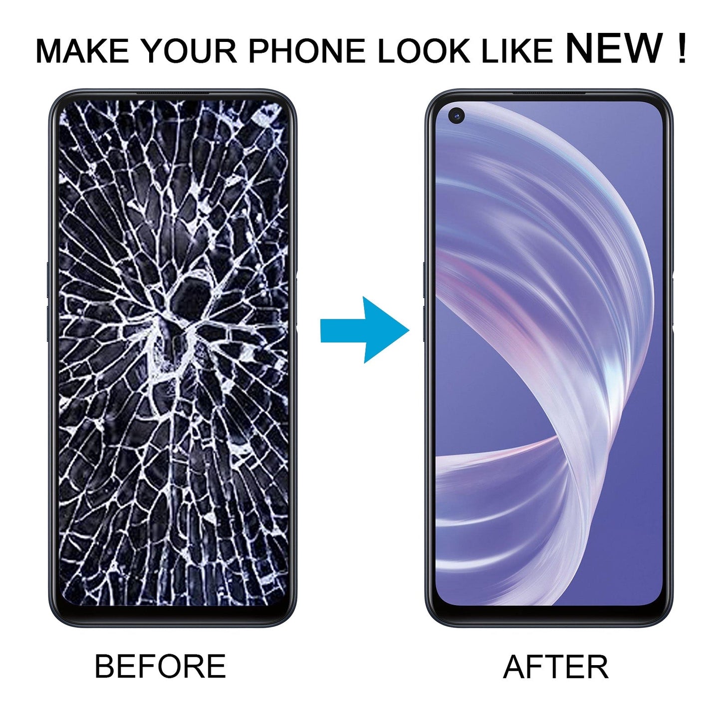 For OPPO A73 5G OEM LCD Screen Digitizer Full Assembly with Frame