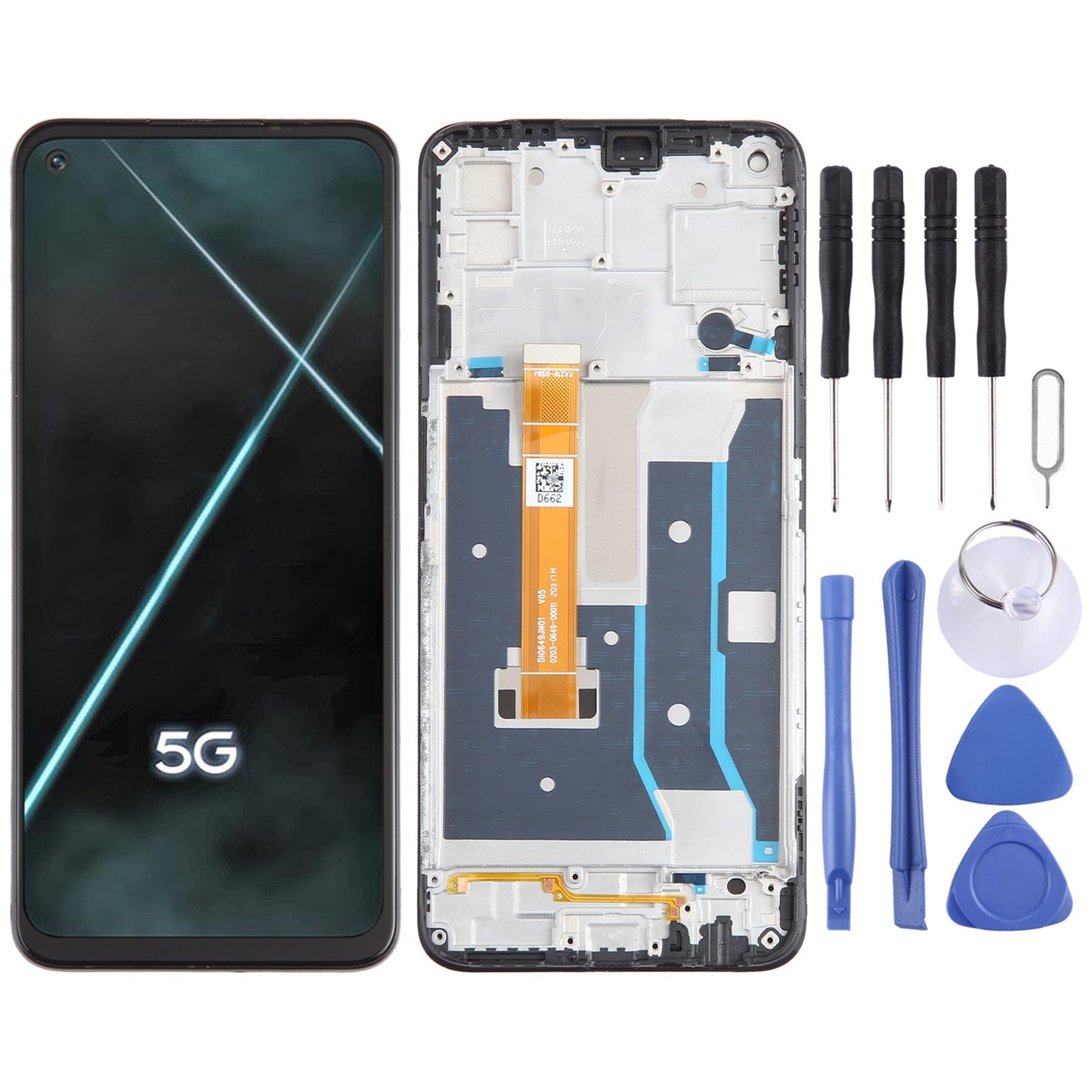 For OPPO K7x OEM LCD Screen Digitizer Full Assembly with Frame