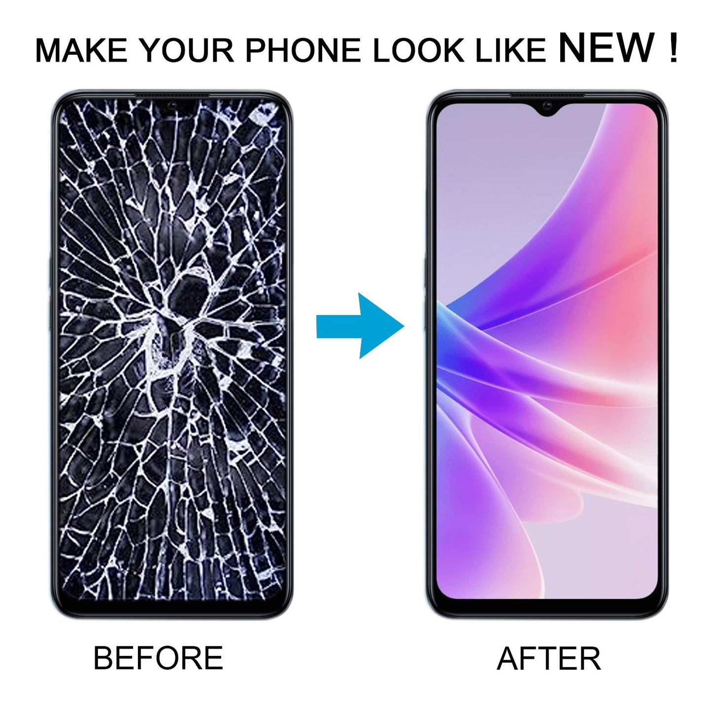 For OPPO A57 5G OEM LCD Screen Digitizer Full Assembly with Frame