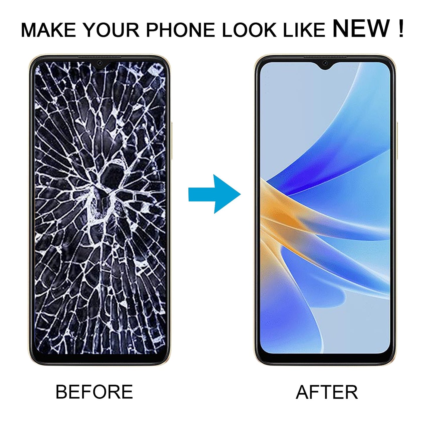 For OPPO A1x OEM LCD Screen Digitizer Full Assembly with Frame