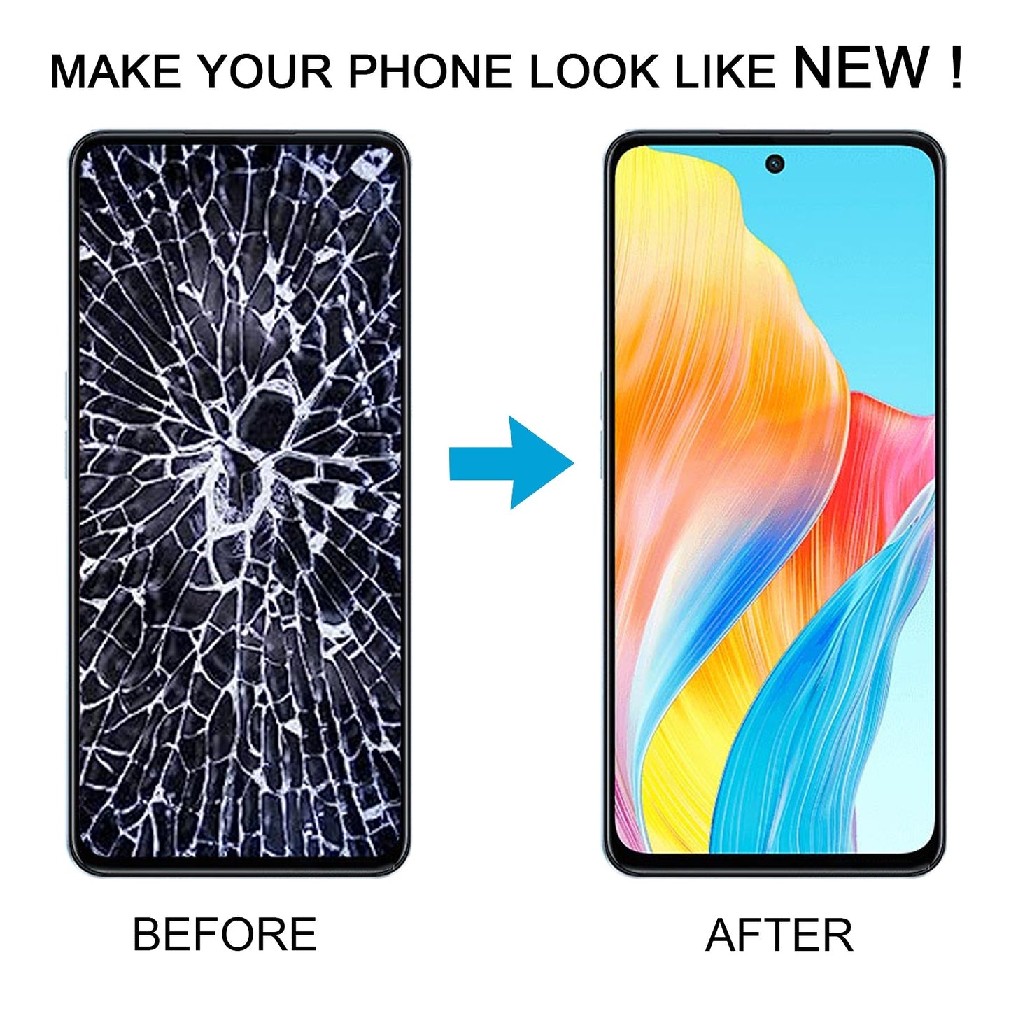 For OPPO F23 5G OEM LCD Screen Digitizer Full Assembly with Frame