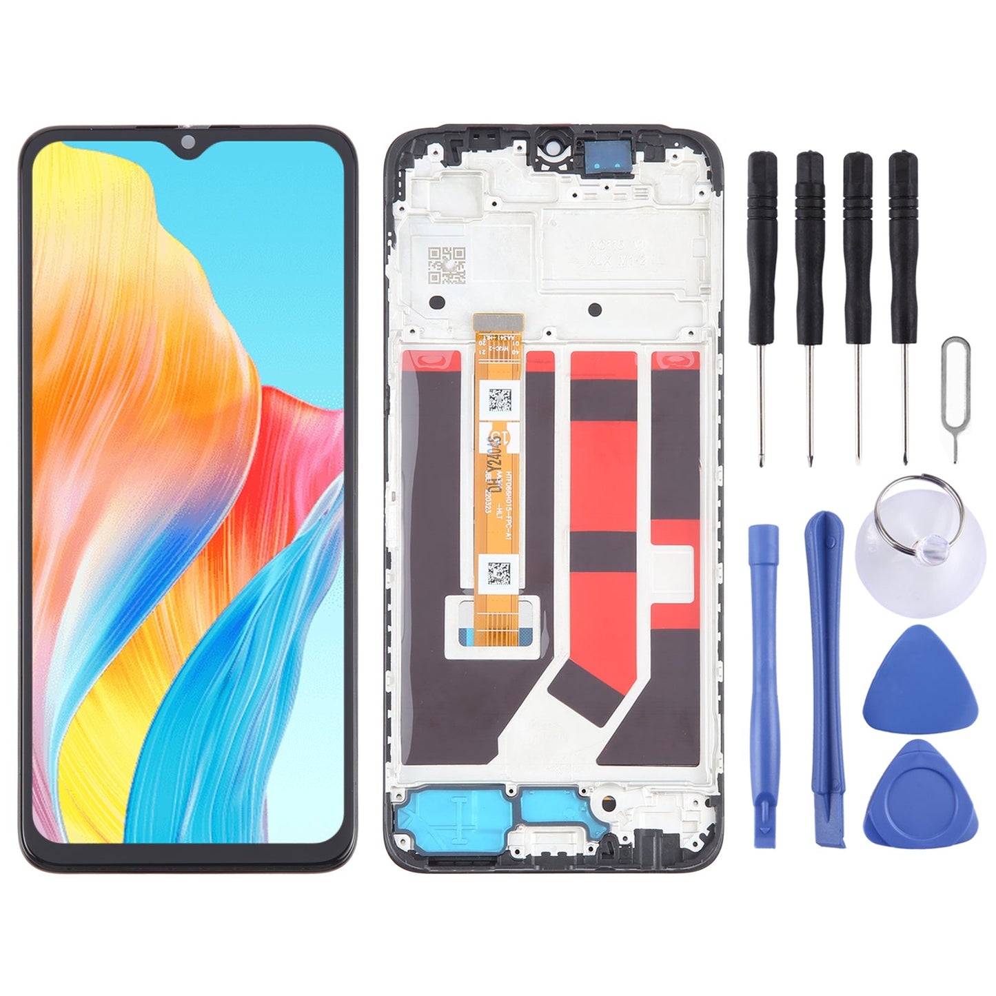 For OPPO A38 4G OEM LCD Screen Digitizer Full Assembly with Frame