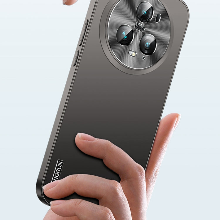 For Honor 100 Streamer Series Micro Frosted Metal Paint PC Phone Case(Silver)