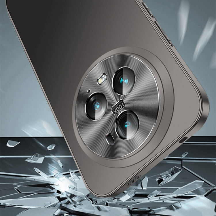 For Honor 100 Pro Streamer Series Micro Frosted Metal Paint PC Phone Case(Silver)