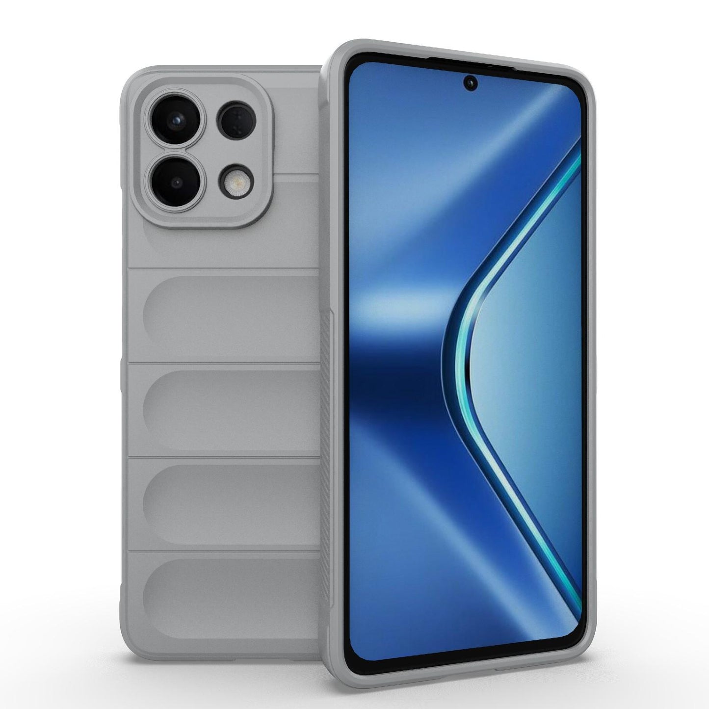 For OPPO K13 5G Magic Shield TPU + Flannel Phone Case(Grey)