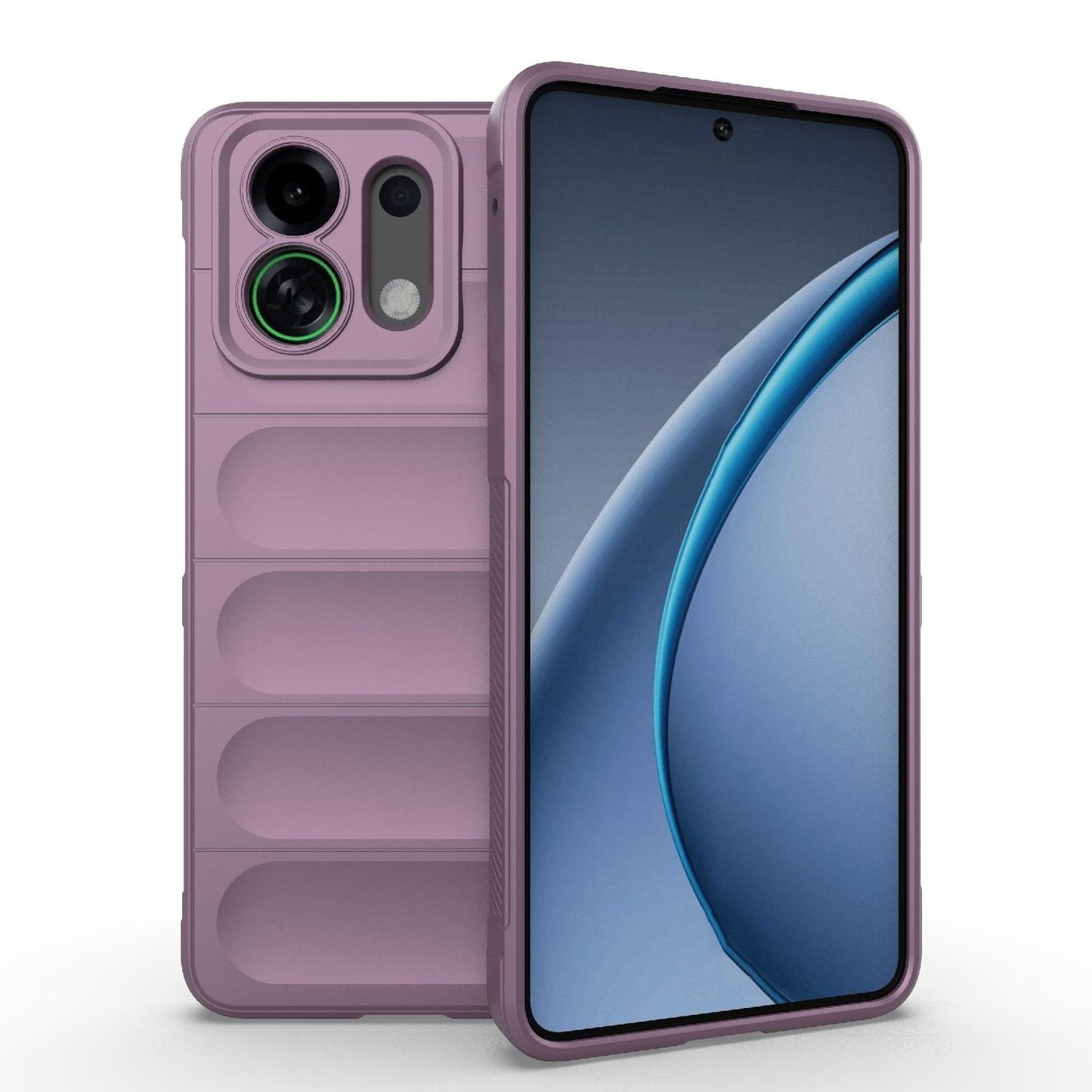 For OPPO K13 Turbo 5G / Turbo Pro 5G Magic Shield TPU + Flannel Phone Case(Purple)