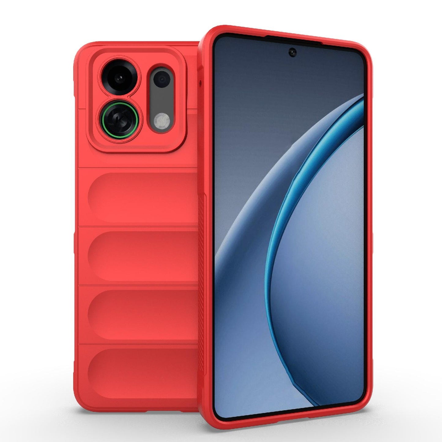 For OPPO K13 Turbo 5G / Turbo Pro 5G Magic Shield TPU + Flannel Phone Case(Red)