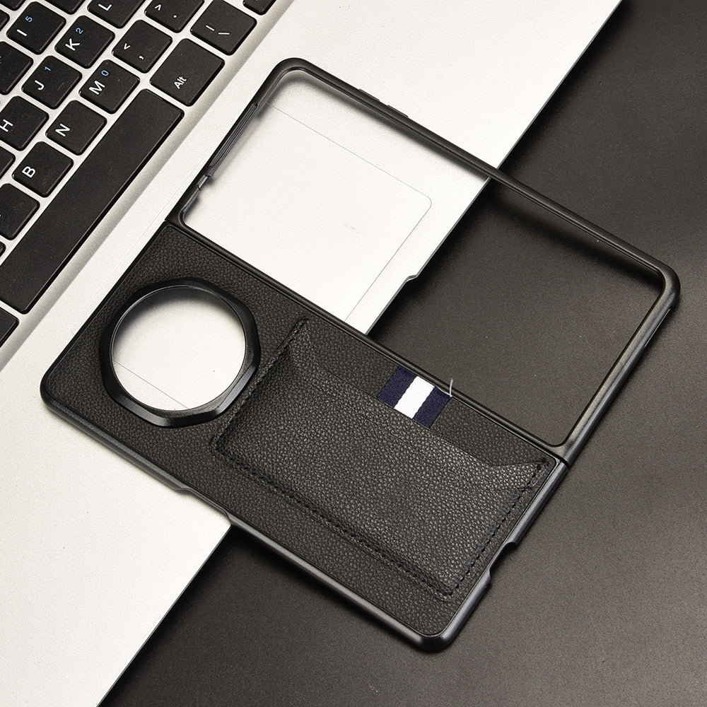 For Honor Magic V3 Litchi Texture Card Slot Phone Case(Black)