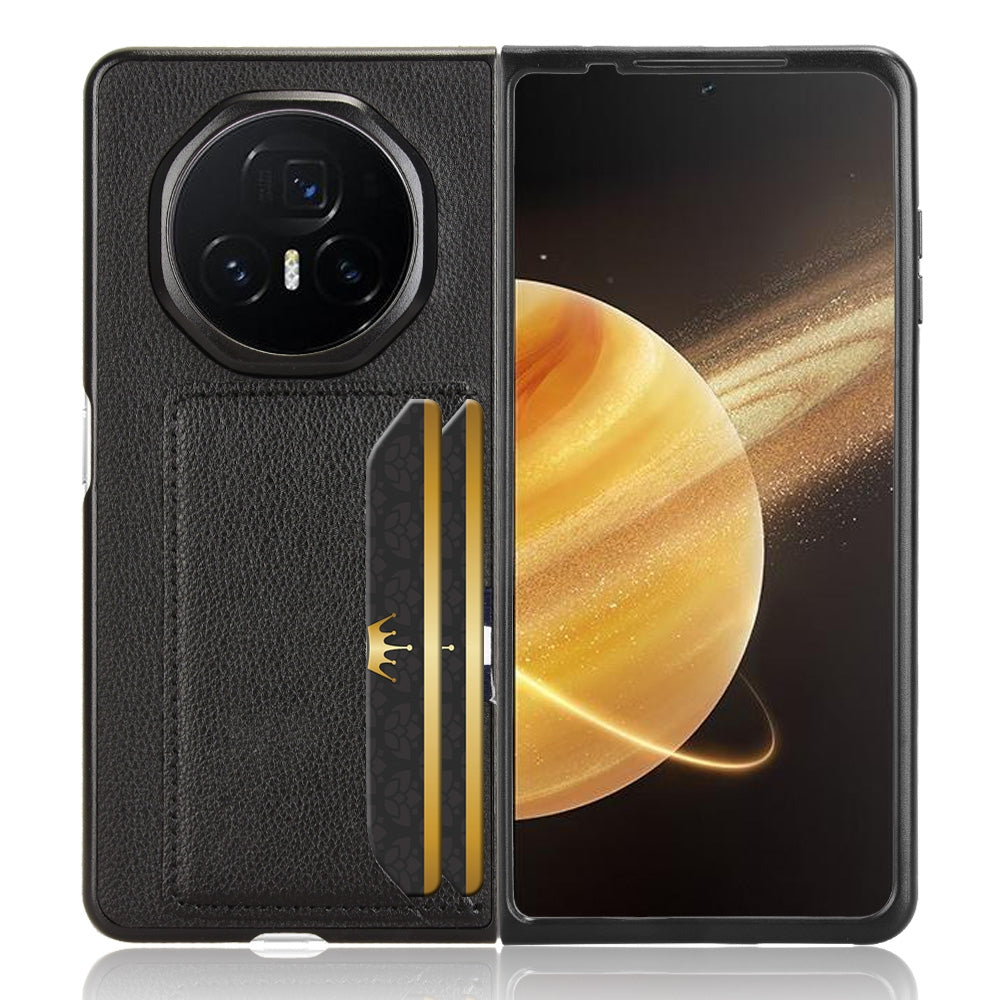 For Honor Magic V3 Litchi Texture Card Slot Phone Case(Black)