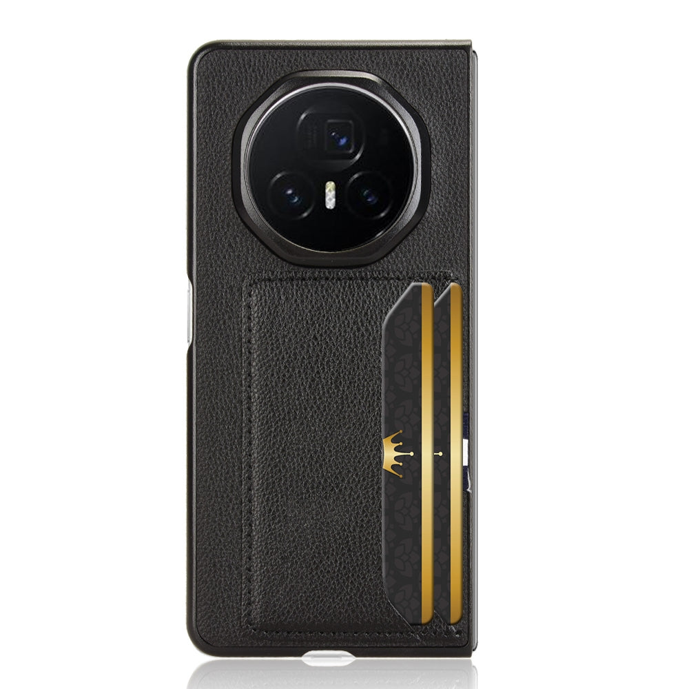 For Honor Magic V3 Litchi Texture Card Slot Phone Case(Black)