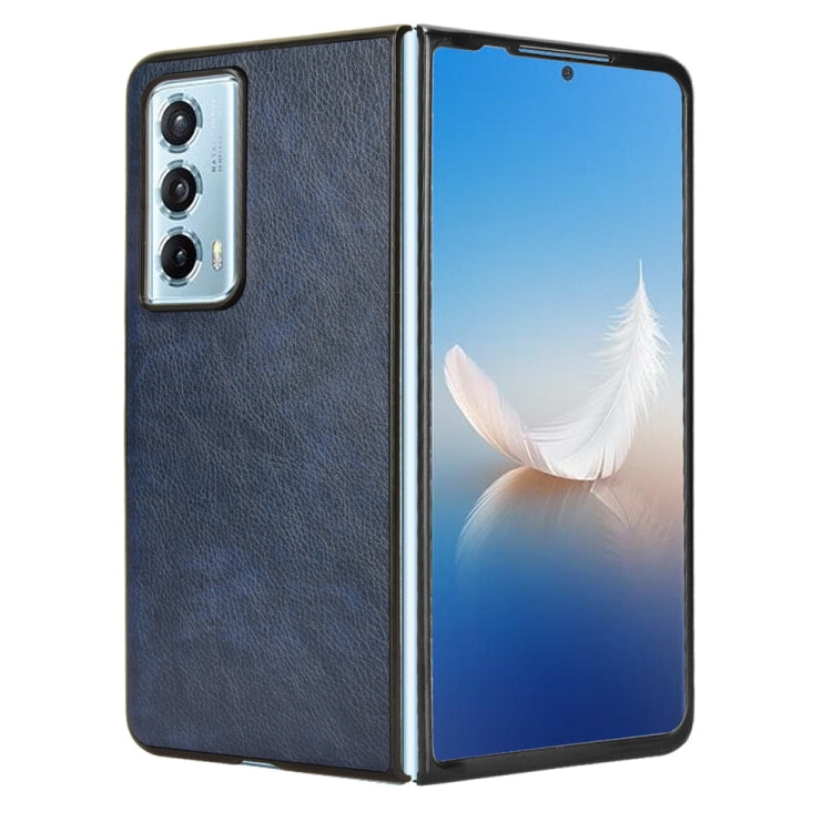 For Honor Magic Vs2 Litchi Texture Back Cover Phone Case(Blue)