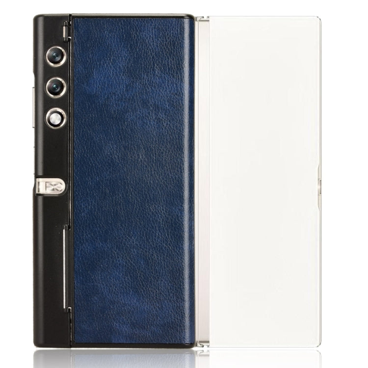 For Honor V Purse Litchi Texture Back Cover Phone Case(Blue)