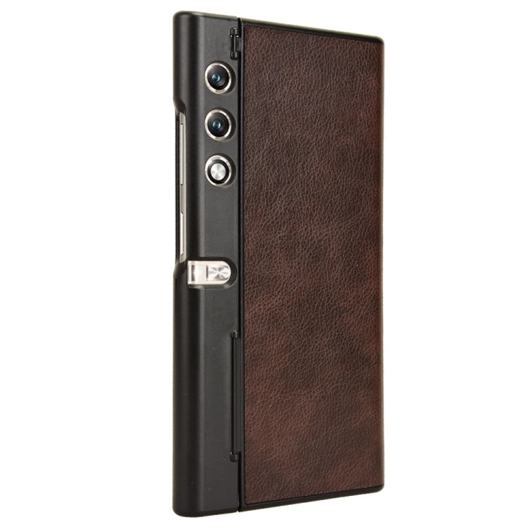 For Honor V Purse Litchi Texture Back Cover Phone Case(Brown)