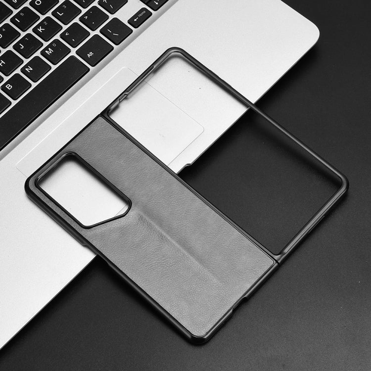 For Honor Magic V2 RSR Porsche Design Litchi Texture Back Cover Phone Case(Grey)