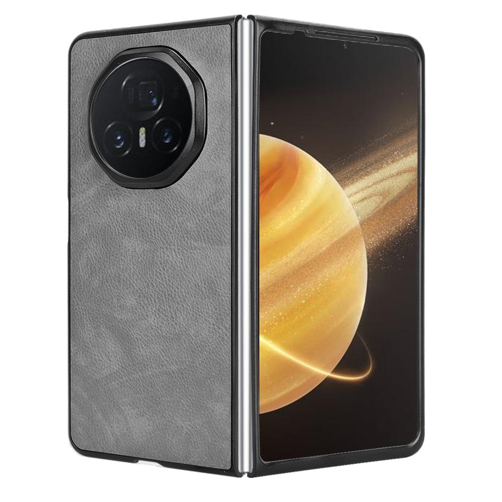 For Honor Magic V3 Litchi Texture Back Cover Phone Case(Grey)