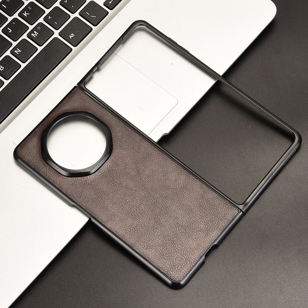 For Honor Magic V3 Litchi Texture Back Cover Phone Case(Brown)