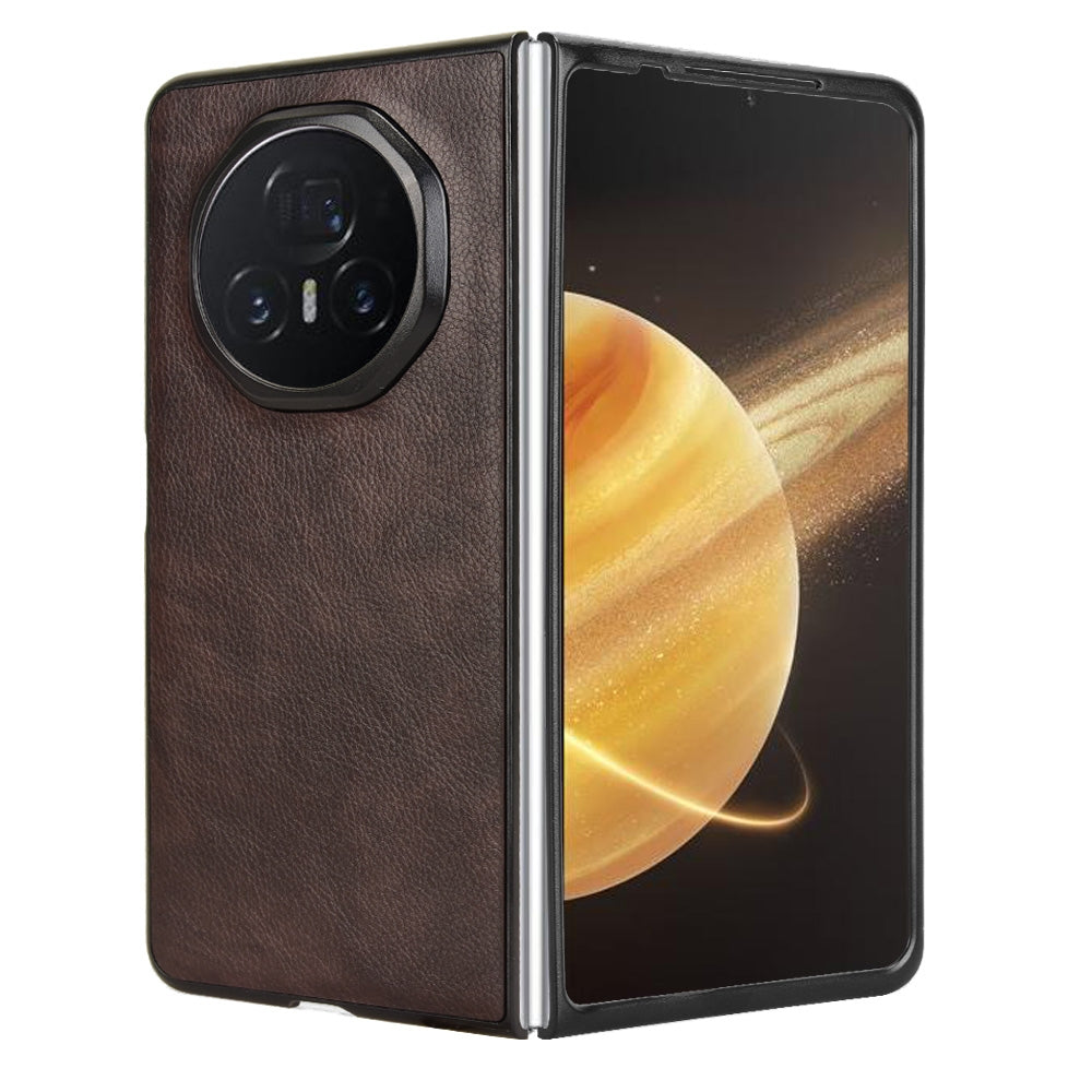 For Honor Magic V3 Litchi Texture Back Cover Phone Case(Brown)