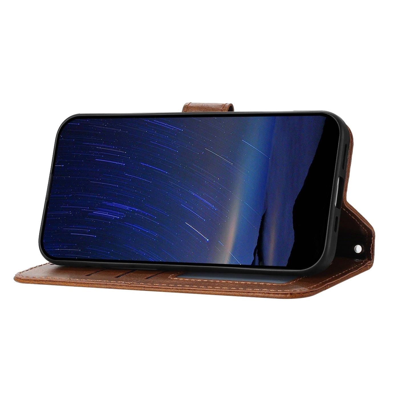 For iPhone 16e Oil Skin Zipper Wallet Leather Phone Case(Brown)