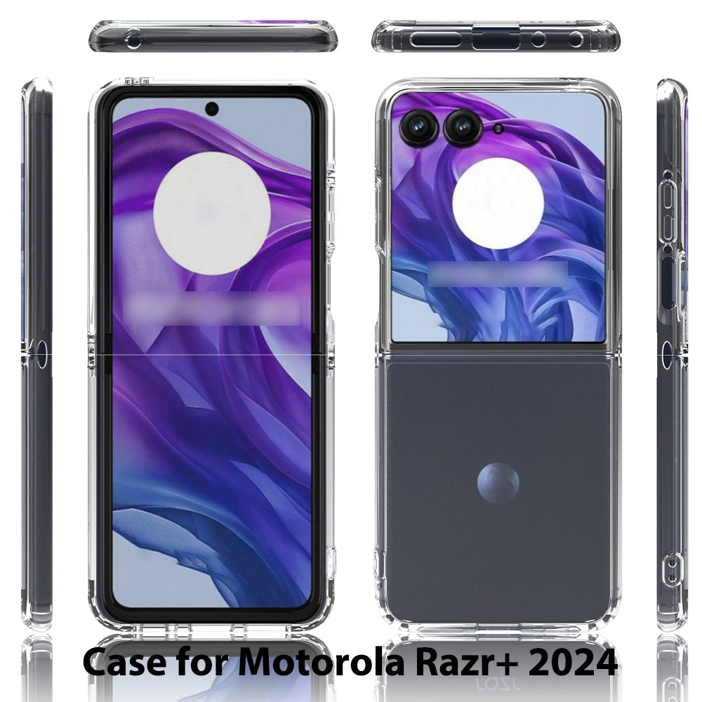 For Motorola Razr 50 Ultra / Razr+ 2024 Scratchproof Acrylic TPU Phone Case(Transparent)