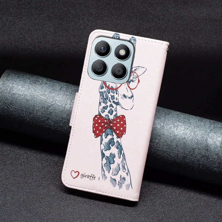 For Honor X8b Colored Drawing Pattern Leather Phone Case(Deer)