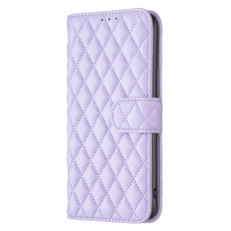 For Honor 200 Lite EU Version Diamond Lattice Wallet Flip Leather Phone Case(Purple)