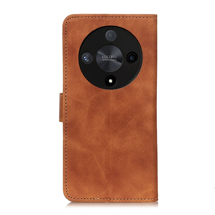 For Honor X9b KHAZNEH Retro Texture Flip Leather Phone Case(Brown)