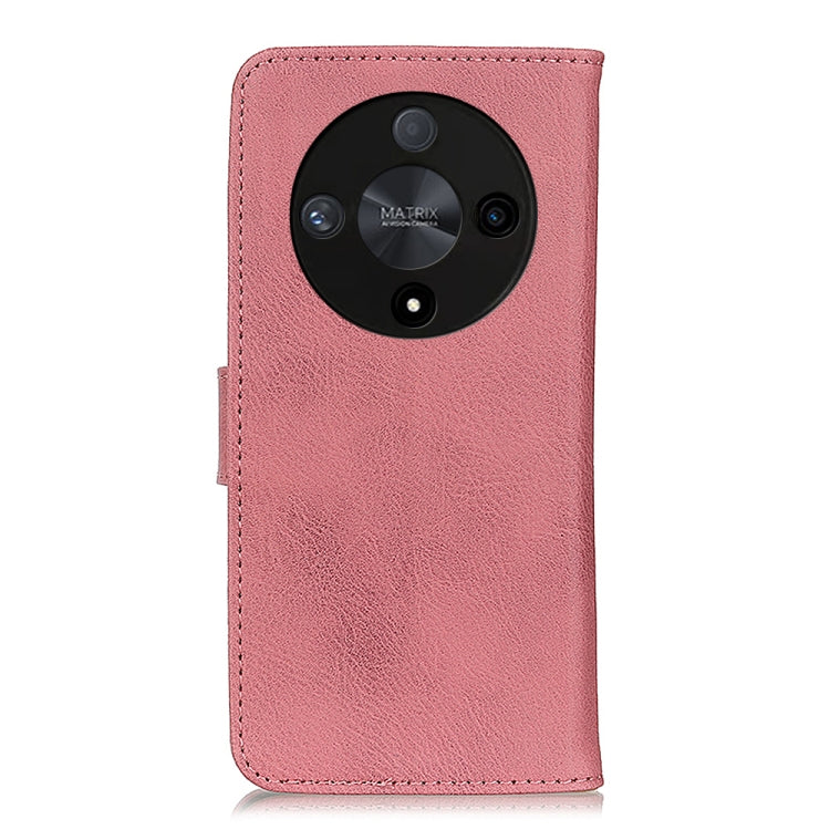For Honor X9b KHAZNEH Cowhide Texture Horizontal Flip Leather Phone Case(Pink)