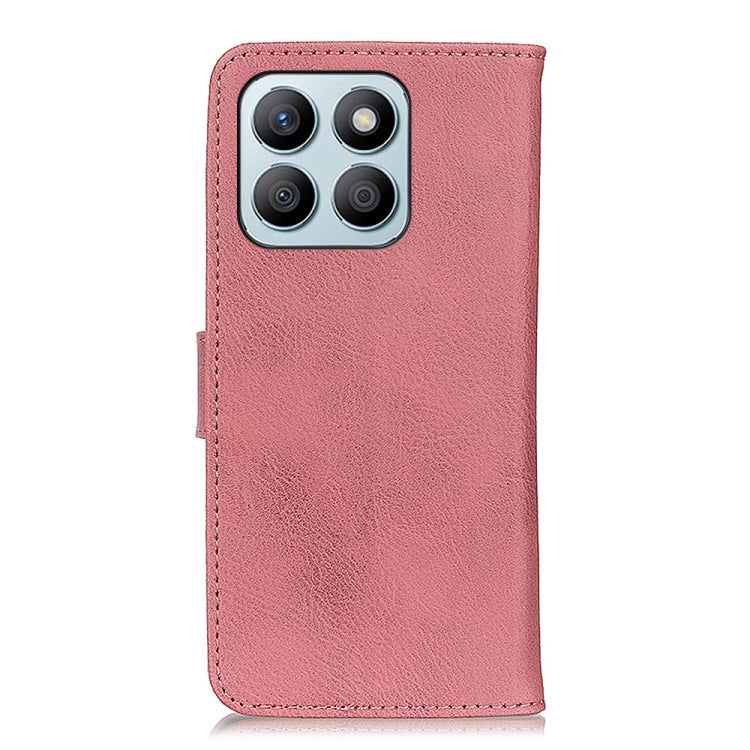 For Honor X8b KHAZNEH Cowhide Texture Horizontal Flip Leather Phone Case(Pink)