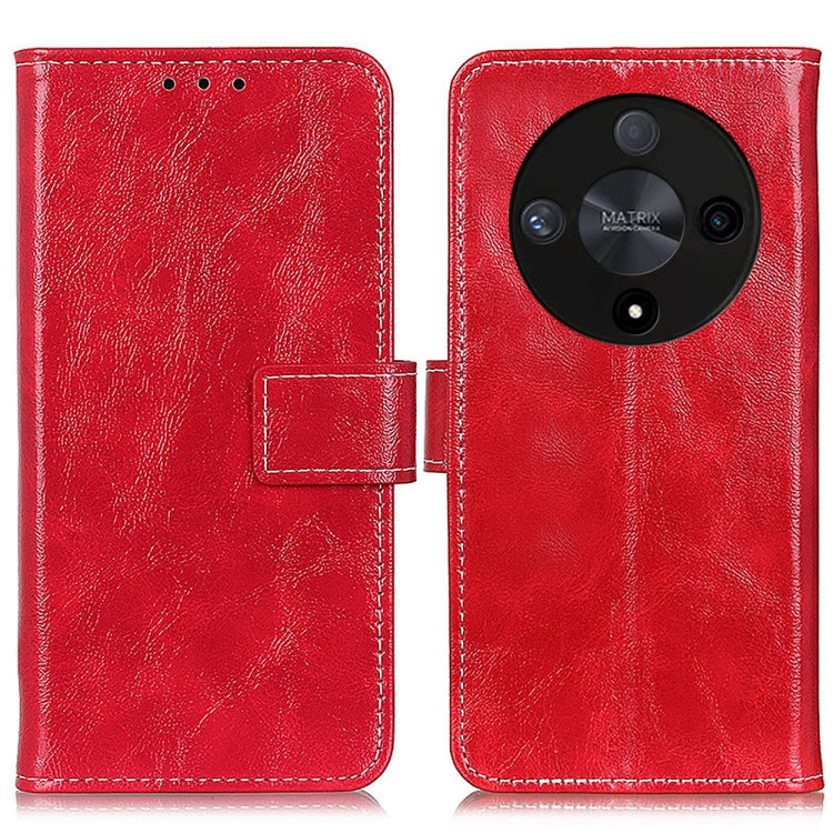 For Honor X9b Retro Crazy Horse Texture Flip Leather Phone Case(Red)
