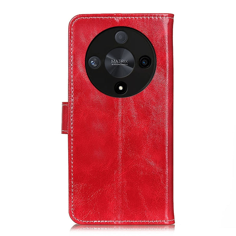 For Honor X9b Retro Crazy Horse Texture Flip Leather Phone Case(Red)