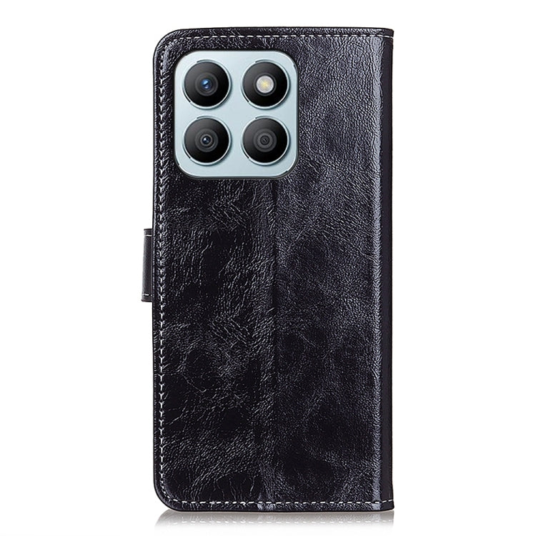 For Honor X8b Retro Crazy Horse Texture Flip Leather Phone Case(Black)