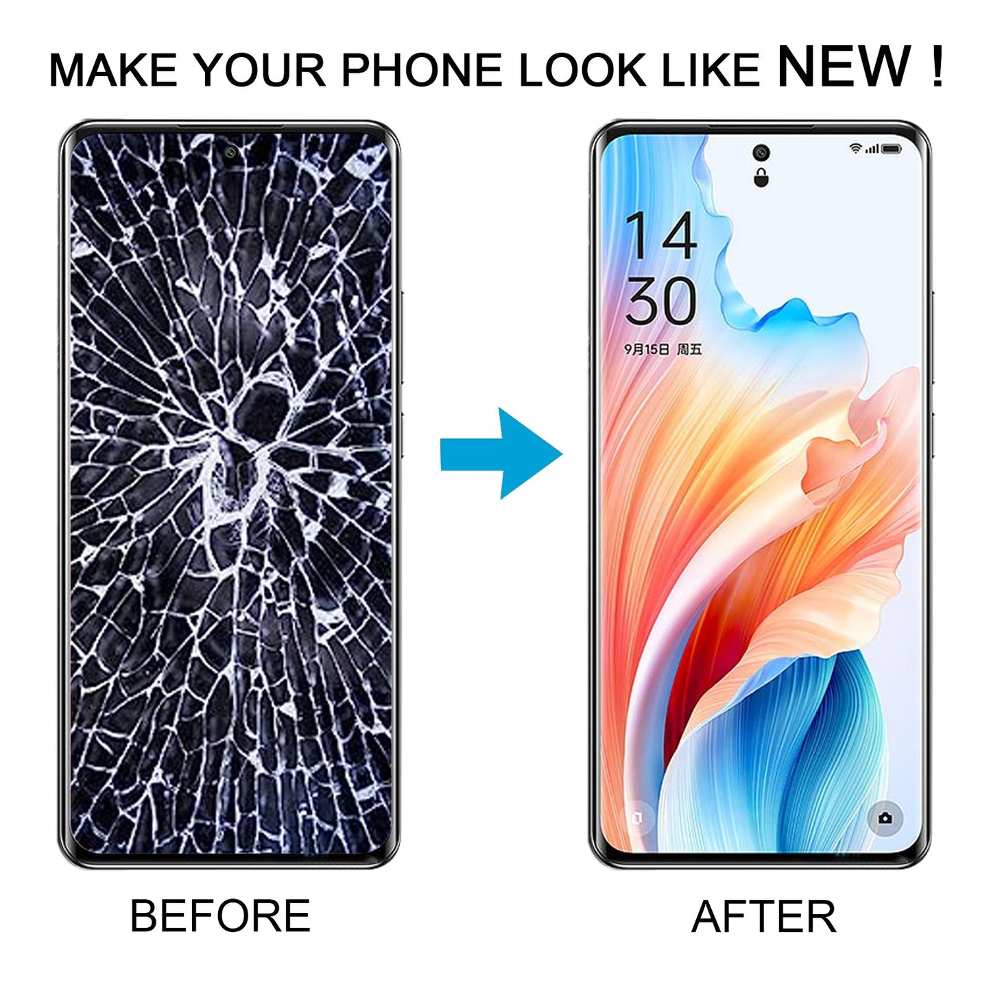 For OPPO A3 Pro 5G China Original AMOLED LCD Screen with Digitizer Full Assembly