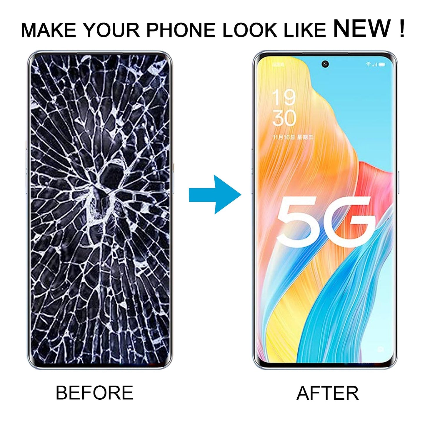 For OPPO A1 Pro Original AMOLED LCD Screen with Digitizer Full Assembly