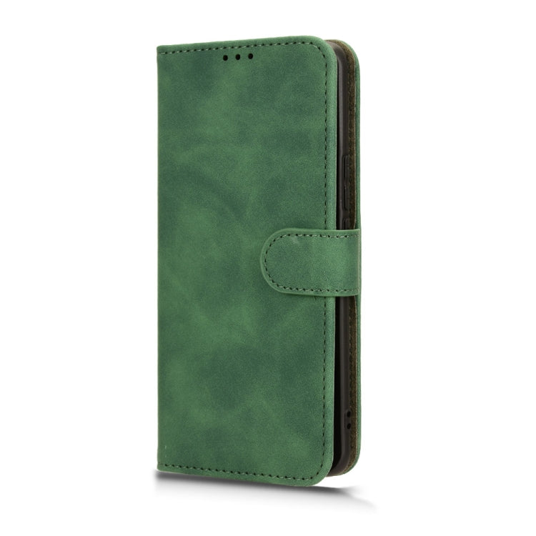 For Honor X9b Skin Feel Magnetic Flip Leather Phone Case(Green)