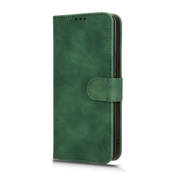 For Honor 100 5G Skin Feel Magnetic Flip Leather Phone Case(Green)