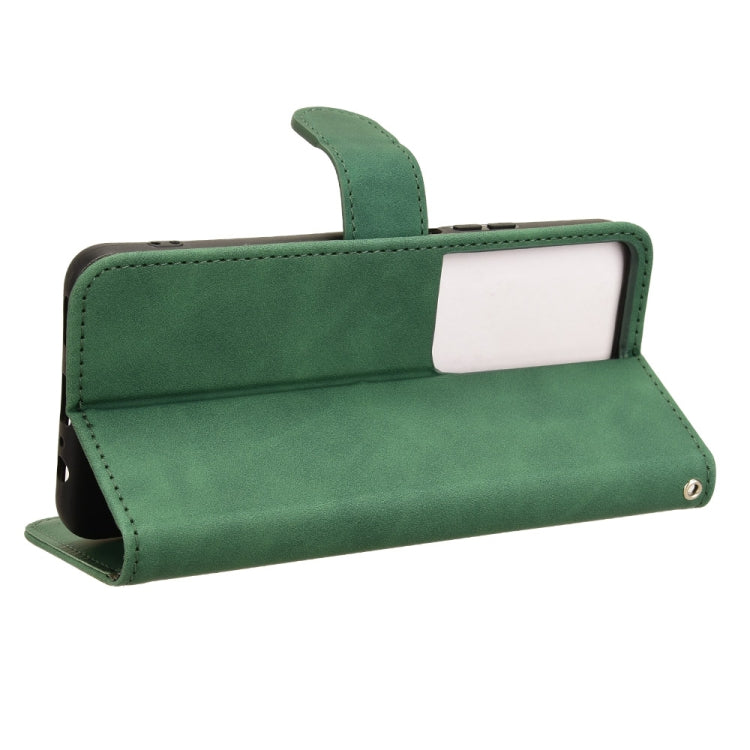 For Honor Play 8T 5G / X7b Skin Feel Magnetic Flip Leather Phone Case(Green)