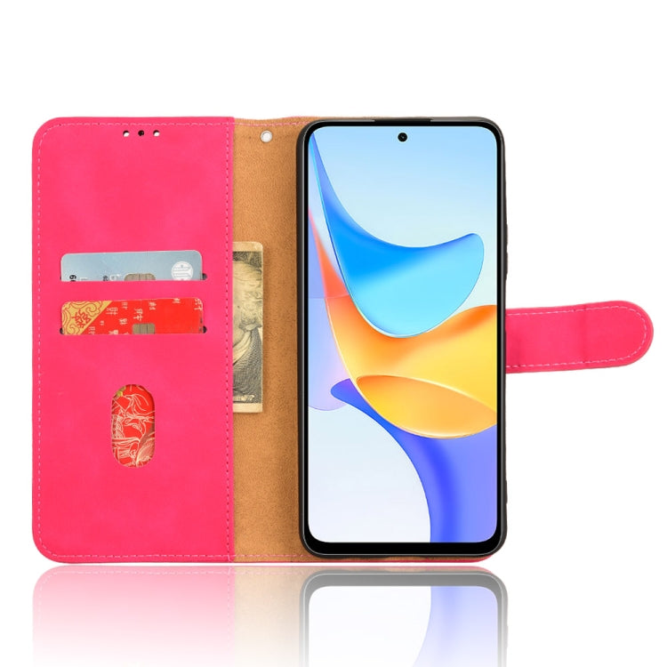 For Honor Play 8T 5G / X7b Skin Feel Magnetic Flip Leather Phone Case(Rose Red)