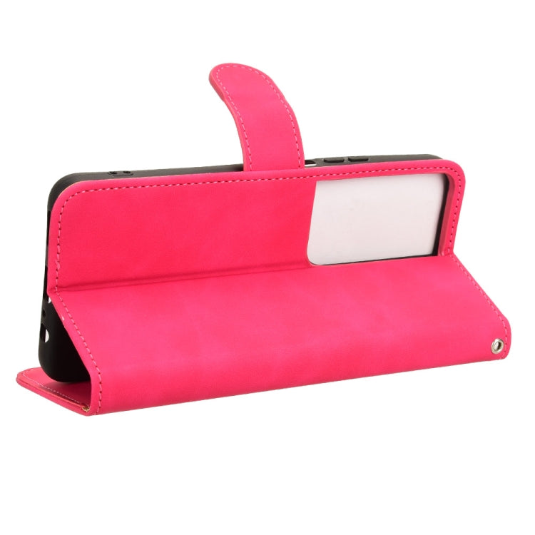 For Honor Play 8T 5G / X7b Skin Feel Magnetic Flip Leather Phone Case(Rose Red)