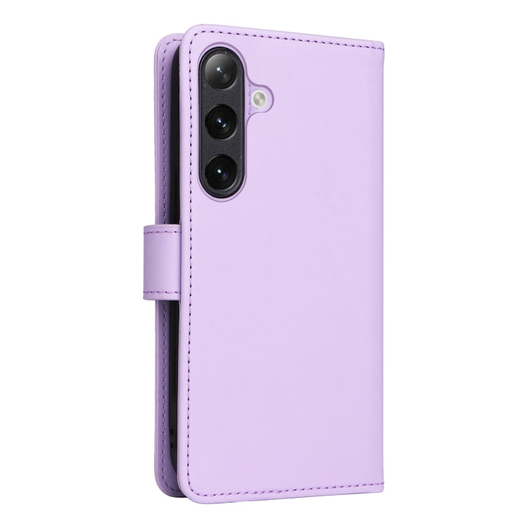 For Samsung Galaxy S24 5G BETOPNICE BN-005 2 in 1 Detachable Imitate Genuine Leather Phone Case(Light Purple)