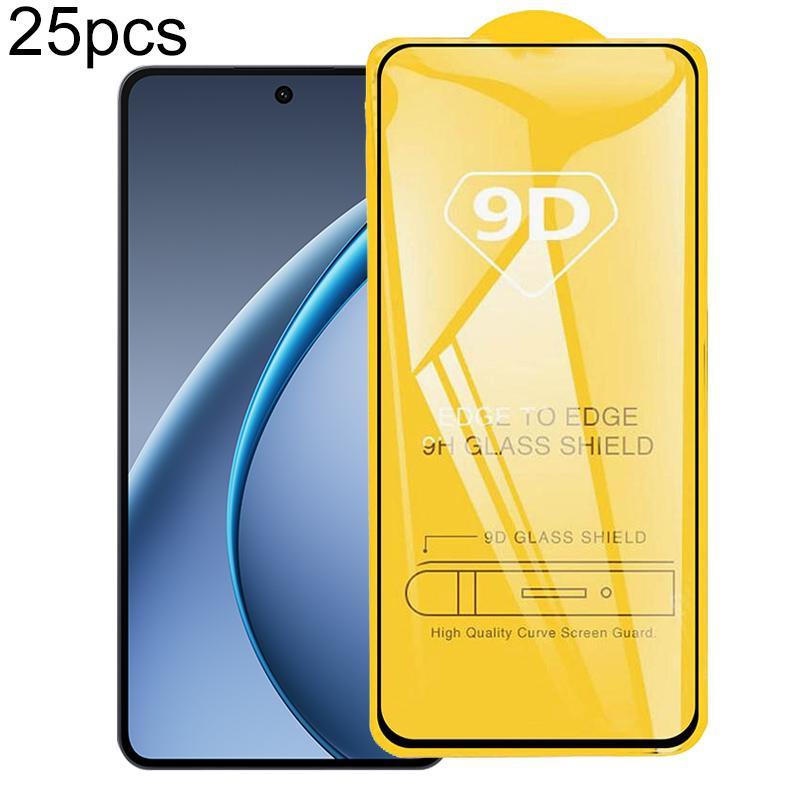 For OPPO K13 Turbo 5G 25pcs 9D Full Glue Screen Tempered Glass Film