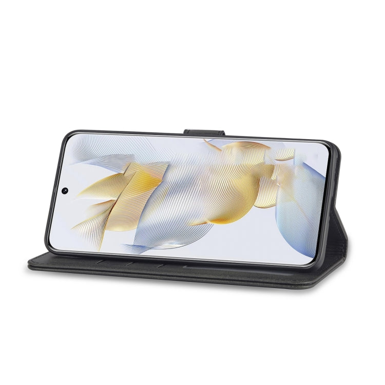 For Honor 90 LC.IMEEKE Calf Texture Leather Phone Case(Black)